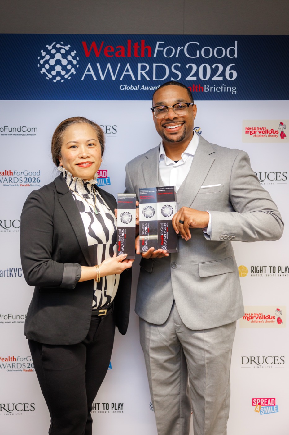 John Shelton Howell III at the WealthBriefing Wealth For Good Awards, Druces LLP, London